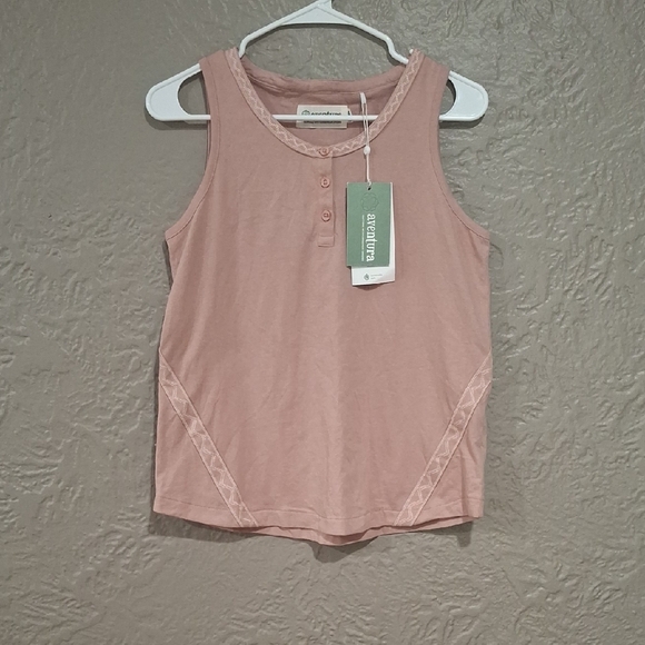 Aventura Tops - Aventura Blush Pink Top with Button Detail